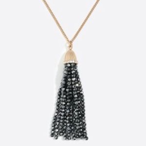 J. Crew Sparkle Tassel Pendant Necklace Jewelry